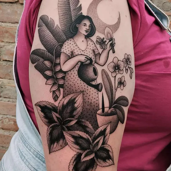 Author's Style tattoo by Yara Floresta in Curitiba