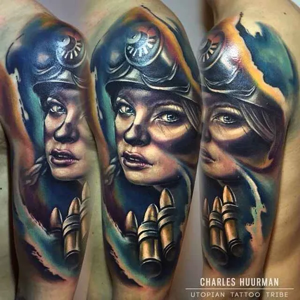 Realism tattoo by Charles Huurman in Valencia