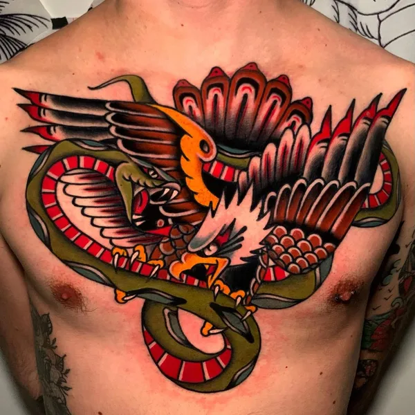 Old School tattoo by Andrea Veronesi in Giussano