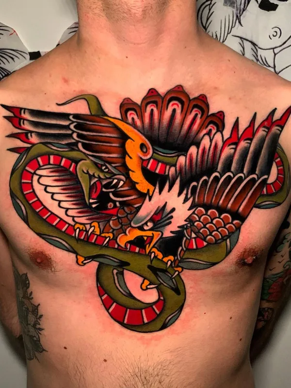 Old School tattoo by Andrea Veronesi in Giussano