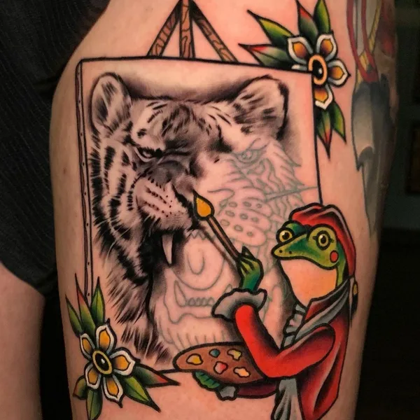 Old School tattoo by Andrea Veronesi in Giussano
