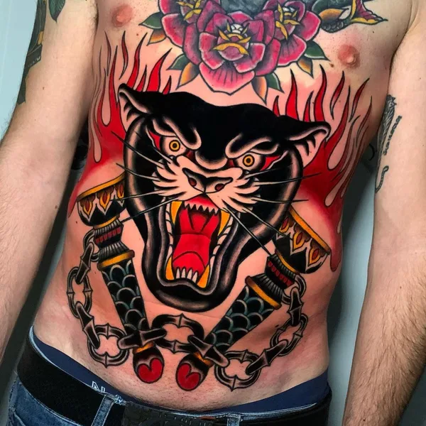Old School tattoo by Andrea Veronesi in Giussano