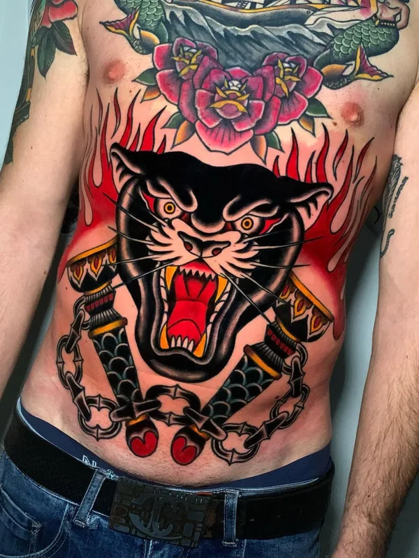 Old School tattoo by Andrea Veronesi in Giussano