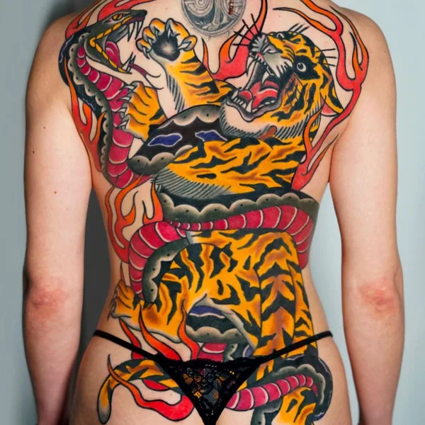 Old School tattoo by Andrea Veronesi in Giussano