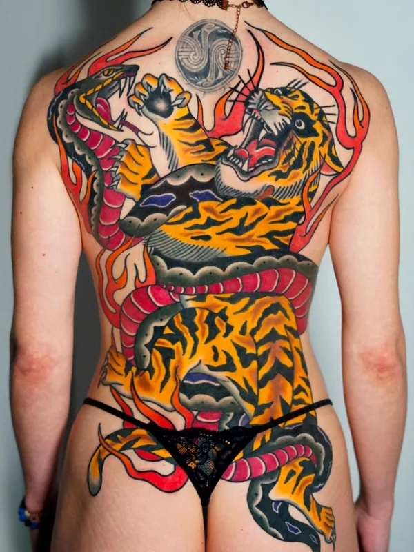 Old School tattoo by Andrea Veronesi in Giussano