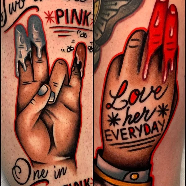 Old School tattoo by Andrea Veronesi in Giussano