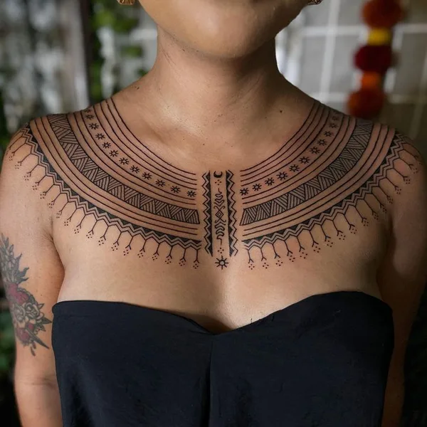 Ornamental tattoo by Ayla Roda in Baltimore