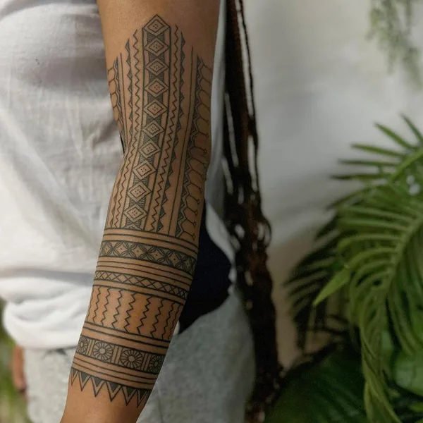 Ornamental tattoo by Ayla Roda in Baltimore