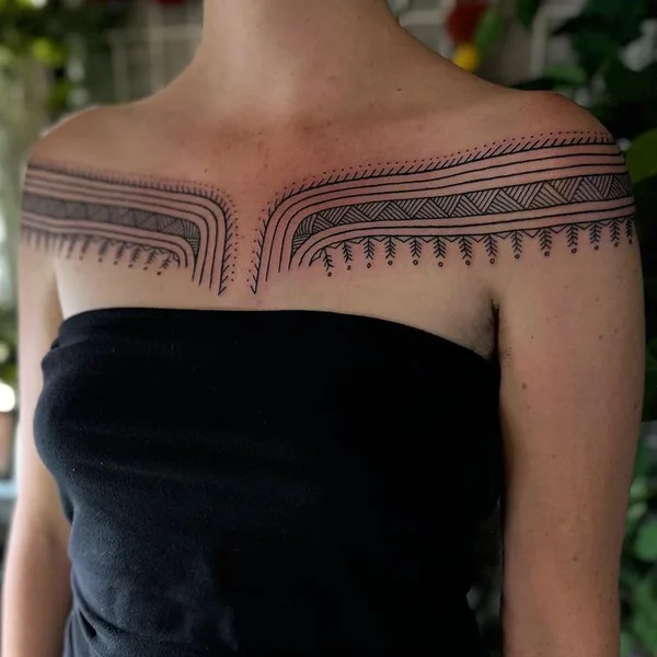 Ornamental tattoo by Ayla Roda in Baltimore