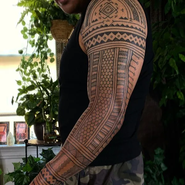 Ornamental tattoo by Ayla Roda in Baltimore