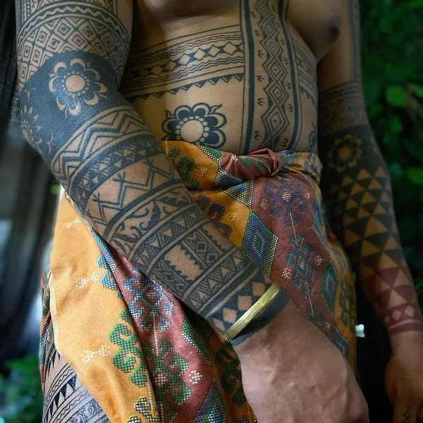 Ornamental tattoo by Ayla Roda in Baltimore