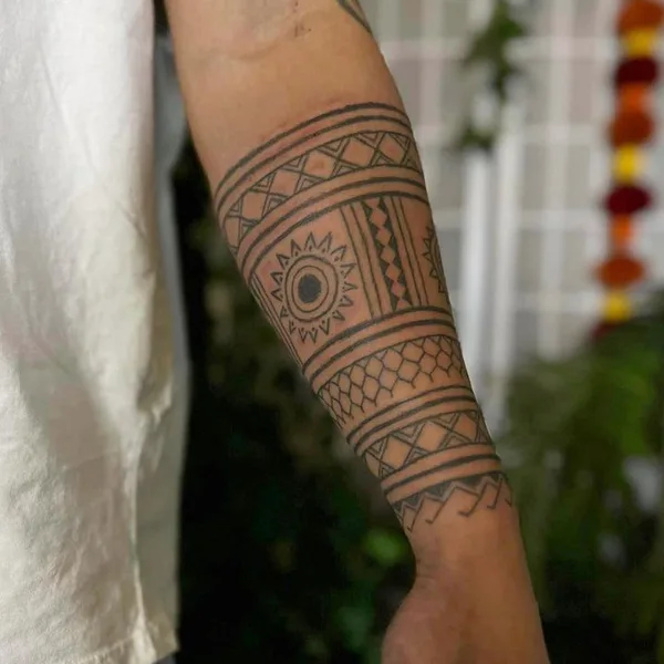 Ornamental tattoo by Ayla Roda in Baltimore