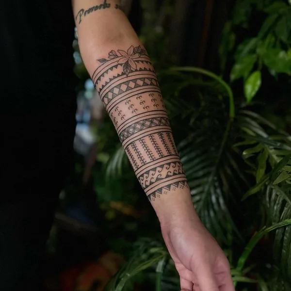 Ornamental tattoo by Ayla Roda in Baltimore