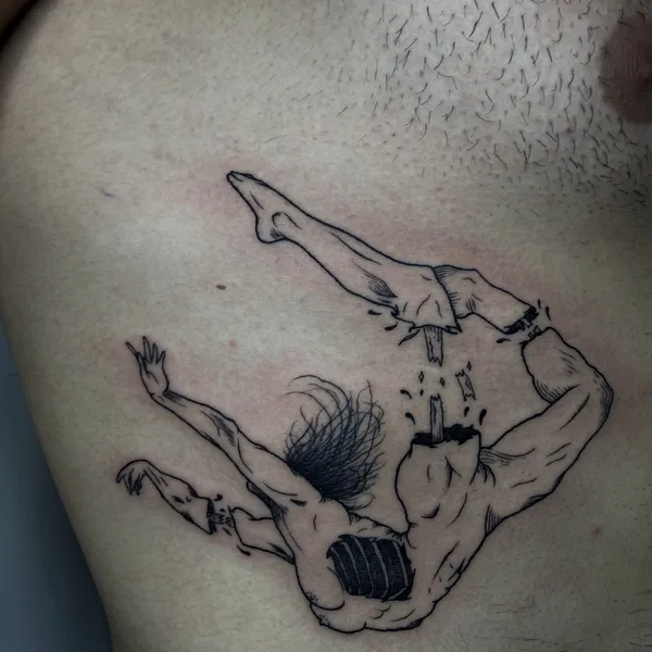 Graphic tattoo by Стёпа Puskust in Moscow