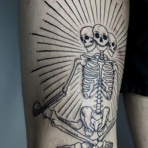 Graphic tattoo by Стёпа Puskust in Moscow
