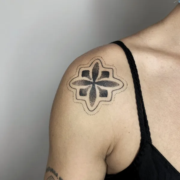 Graphic tattoo by Стёпа Puskust in Moscow