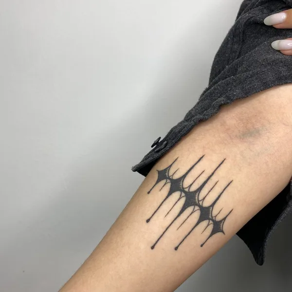 Graphic tattoo by Стёпа Puskust in Moscow