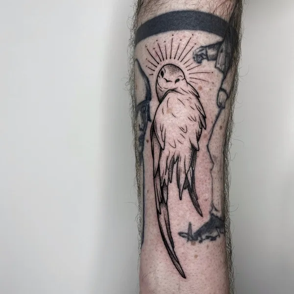 Graphic tattoo by Стёпа Puskust in Moscow