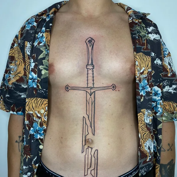 Graphic tattoo by Стёпа Puskust in Moscow