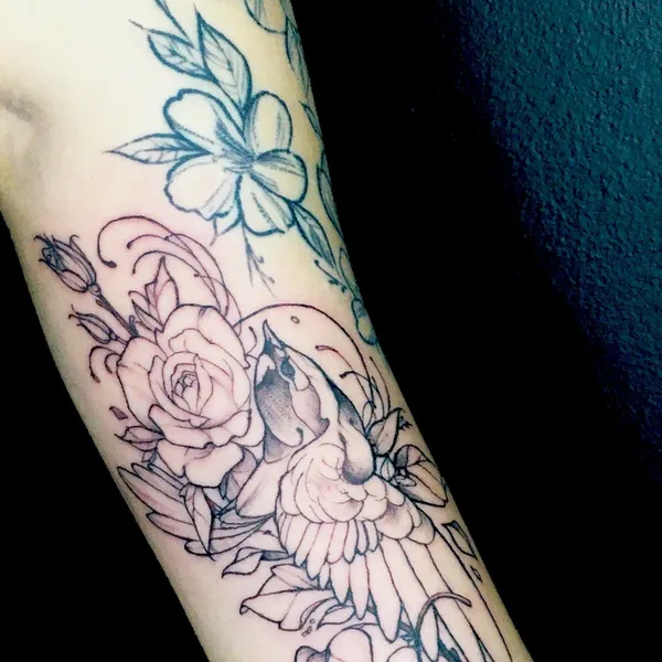 whipshading tattoo by Ольга Тимичева in Beograd