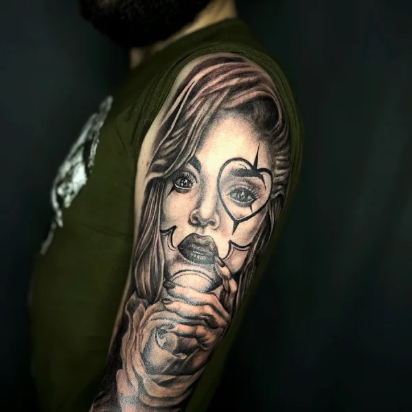 whipshading tattoo by Ольга Тимичева in Beograd