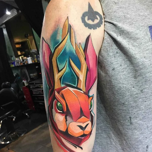 New School tattoo by Matej Martius in Trnava