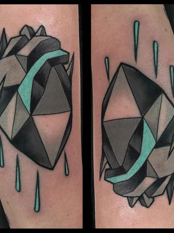 color geometric татуировка на forearm #5258 | Тату мастер Brian Povak