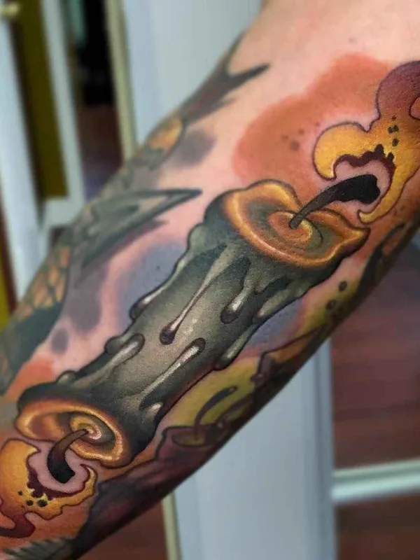 color neo traditional татуировка на forearm #16994 | Тату мастер Aaron Springs