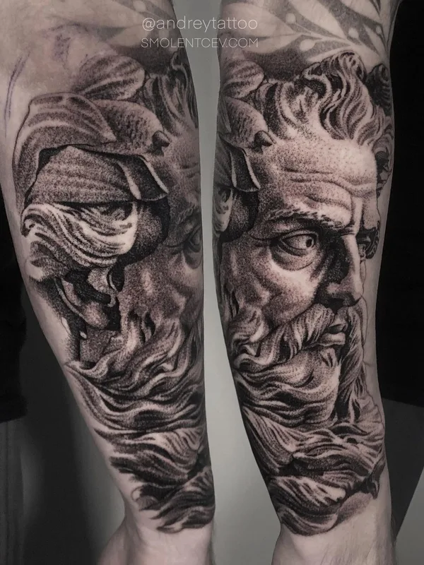 black and grey realism татуировка на forearm #45659 | Тату мастер Андрей Смоленцев