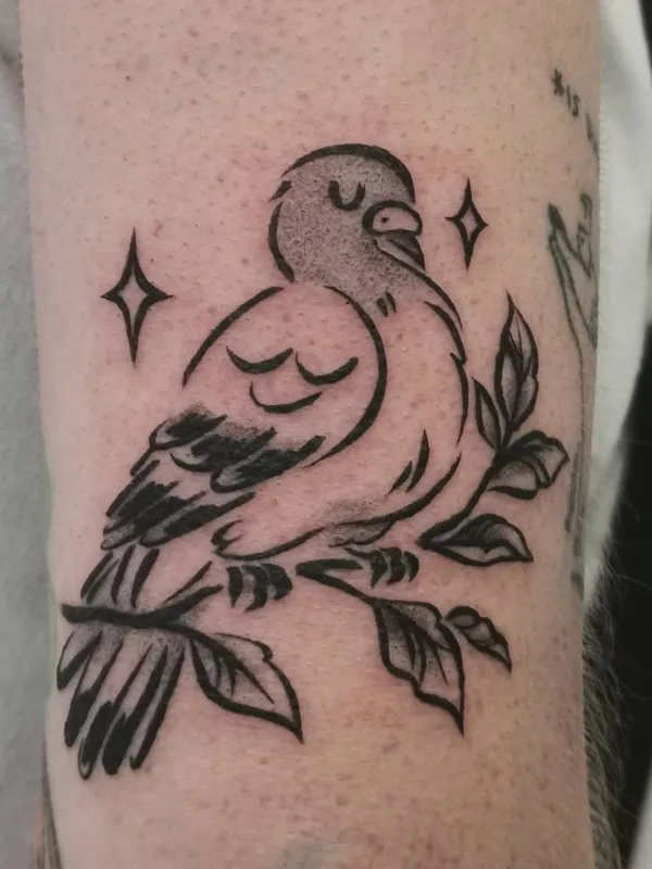 black linework tattoo on forearm #45692 | Tattoo Artist Eva Rose