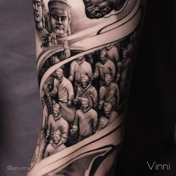 Portrait tattoo by Сергей Vinni in Moscow