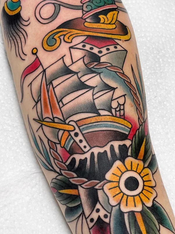 color traditional татуировка на forearm #45722 | Тату мастер Марина Гончарова