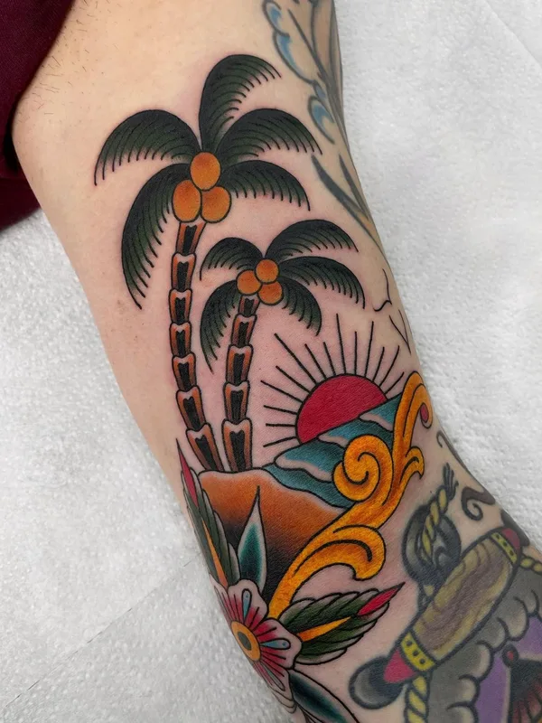 color traditional татуировка на forearm #45716 | Тату мастер Марина Гончарова
