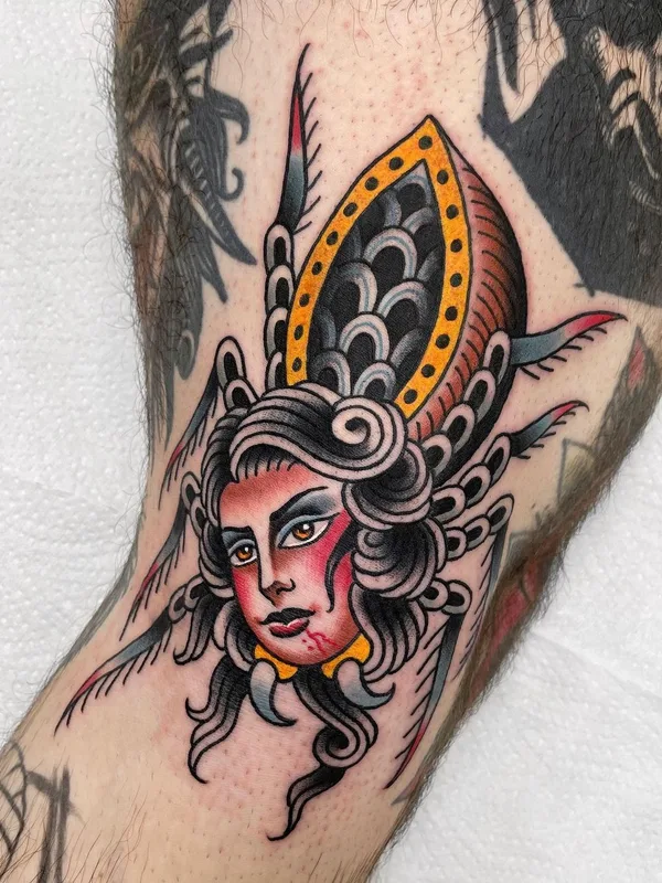 color neo traditional татуировка на forearm #45720 | Тату мастер Марина Гончарова