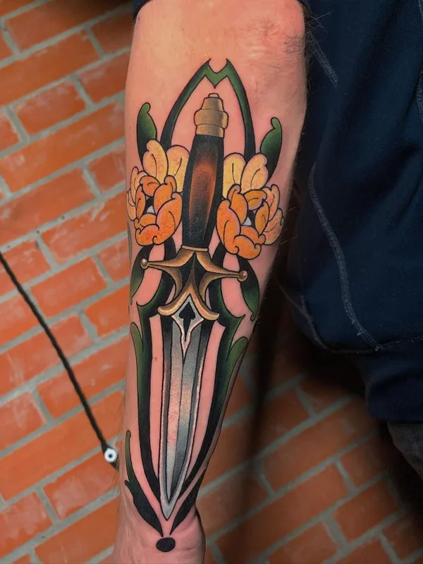 color neo traditional Tatuaggio su forearm #45769 | Tatuatore Александр Николаев
