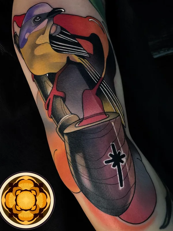 color illustrative Tatuaggio su forearm #45812 | Tatuatore Даниил Погорелов