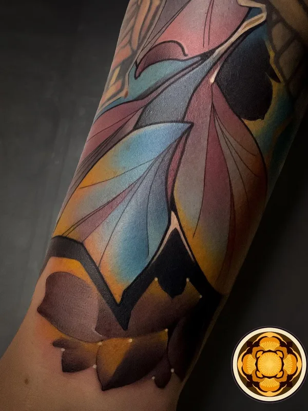 color illustrative Tatuaggio su forearm #45816 | Tatuatore Даниил Погорелов