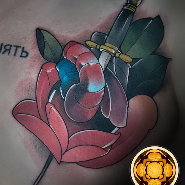 Neo Traditional tattoo by Даниил Погорелов in Челябинск