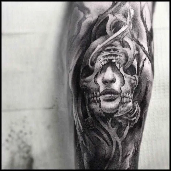 Хоррор tattoo by Matt Mrowka in New York City