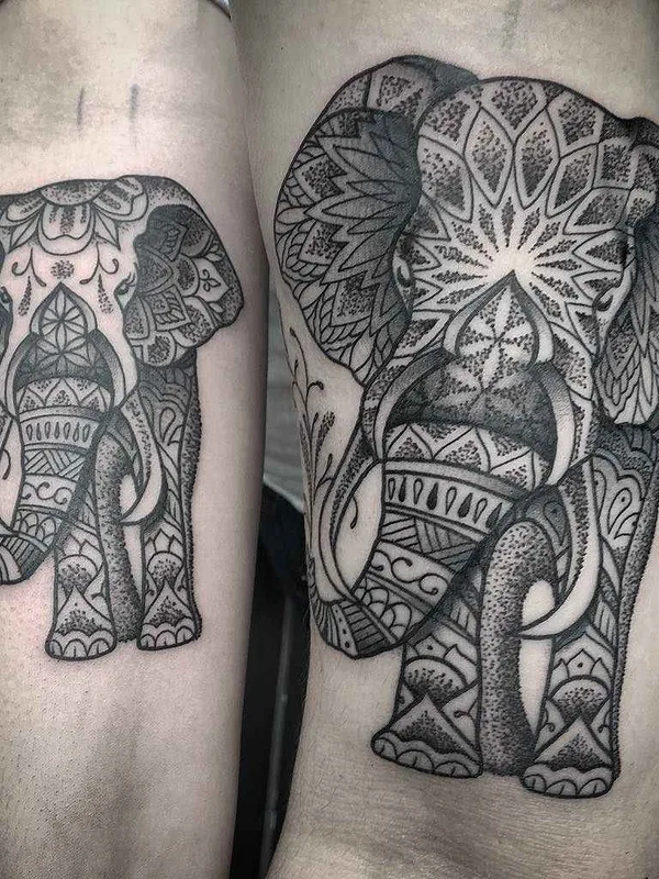 black and grey blackwork татуировка на forearm #4414 | Тату мастер Chris Bint