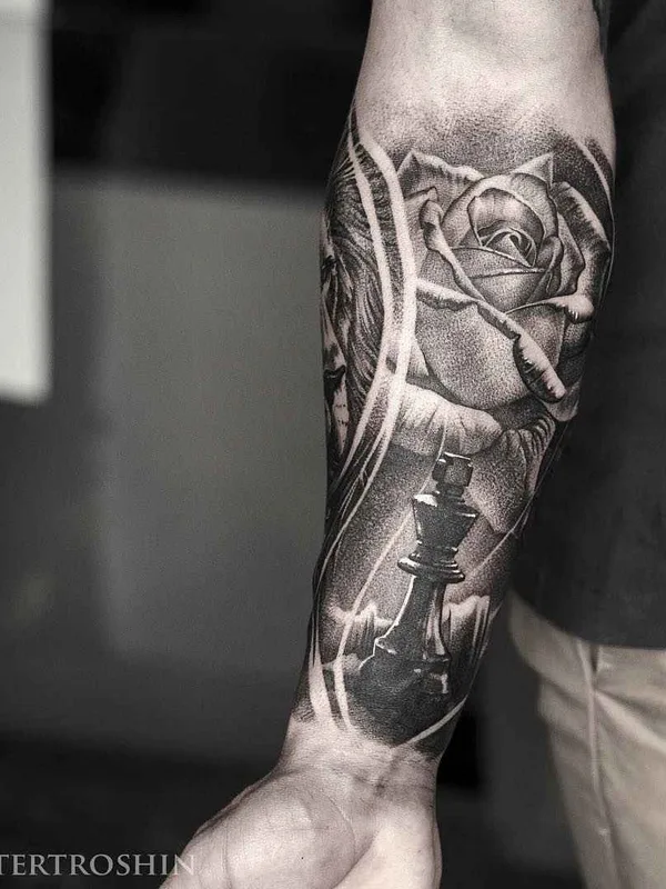black and grey realism Tatuaggio su forearm #1432 | Tatuatore Дмитрий Трошин