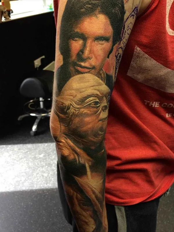 color realism tatuaje en full sleeve #1649 | Tatuador Max Pniewski