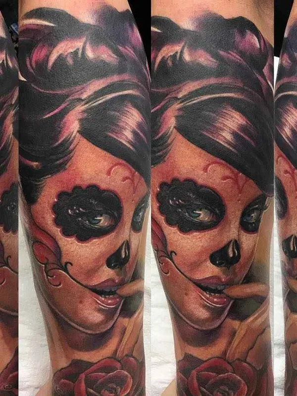female color realism Tatuagem em forearm #3574 | Tatuador Valerio Sarpetti