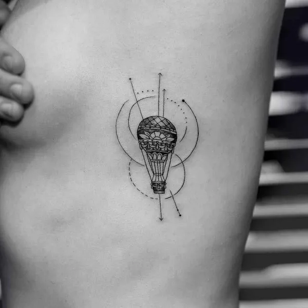 Linework tattoo by Rob Green in New York City