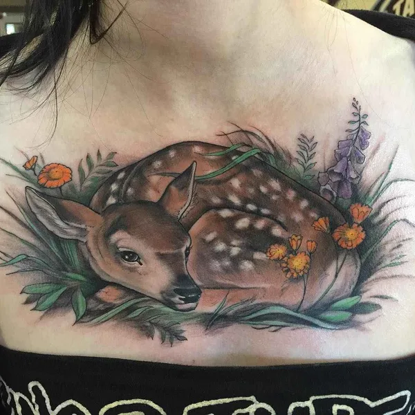 Neo Traditional tattoo by Shawn Hebrank in Portland