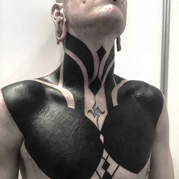 Ornamental tattoo by Chester Lee (Oddtattooer) in Singapore