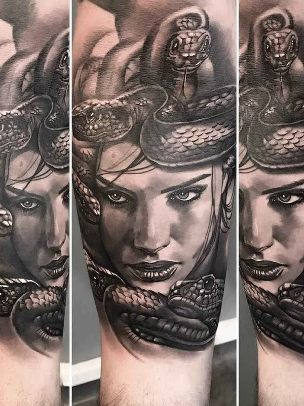 black and grey realism tattoo auf forearm #1582 | Tätowierer Massi Novecento