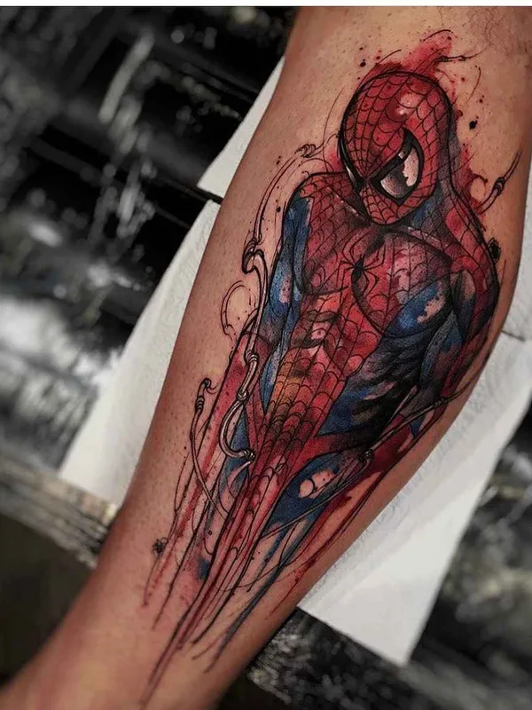 color watercolor Tatuagem em calf #1152 | Tatuador Felipe Rodrigues (Fe Rod)