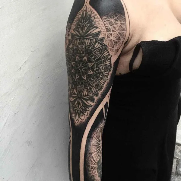 Ornamental tattoo by Chester Lee (Oddtattooer) in Singapore