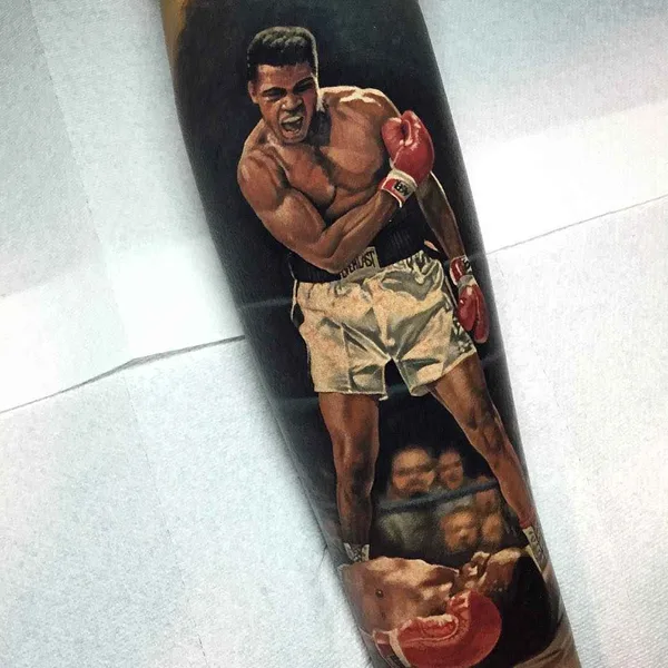 Portrait tattoo by Steve Butcher in Corona